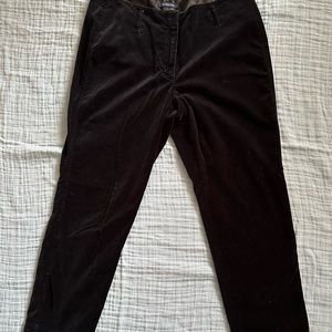 Lands End black velvet pants